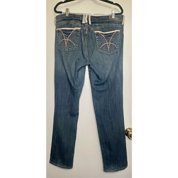 Kut from the Kloth Catherine Boyfriend boho jeans with patch details size 8 - Picture 9 of 16